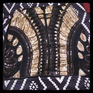 Sequin mini skirt